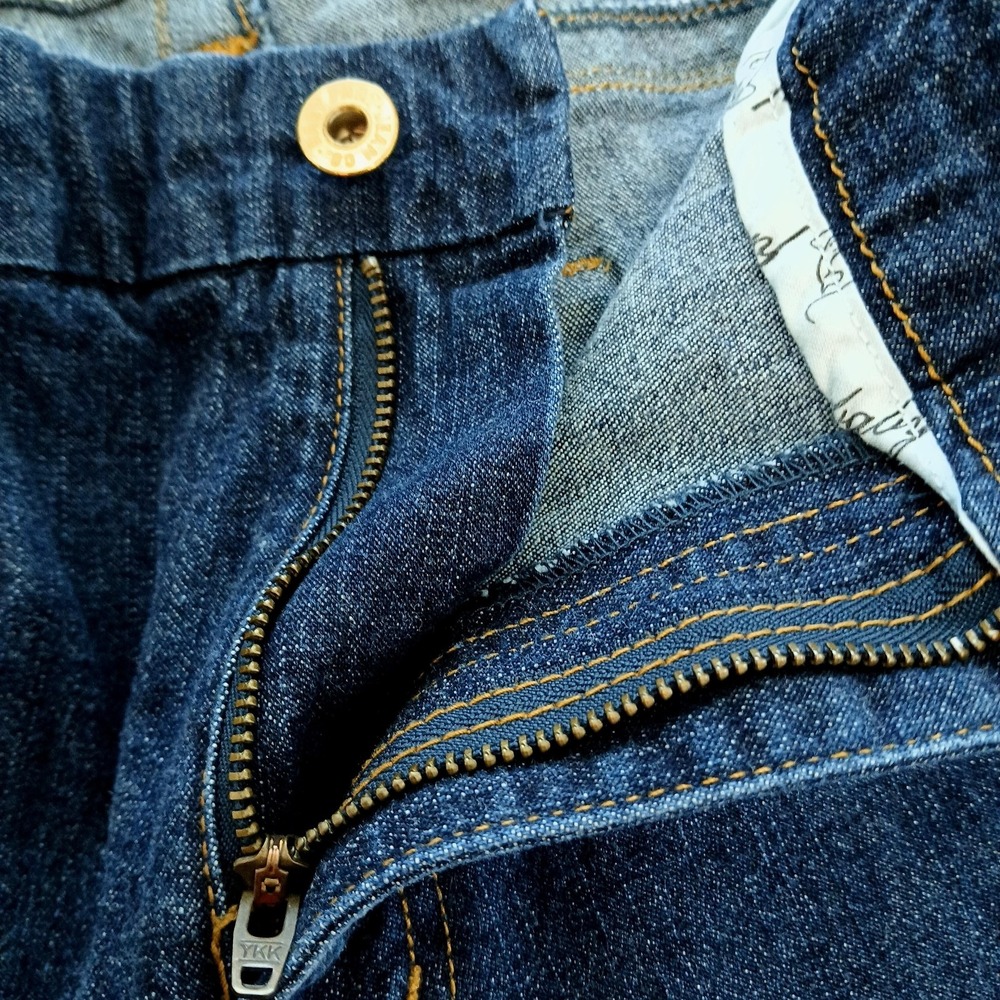 Baby Phat Jeans Womens 18 Blue Denim Stretch Embroidered Rhinestone Cat Logo - Picture 10 of 12